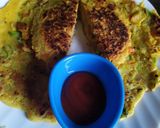 A picture of step 6 of Stuffed bread omelette without egg.