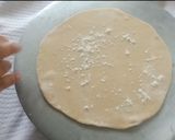 A picture of step 6 of Soft Chapati with new method.