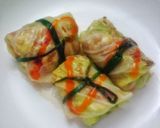 Hình bước làm 4 của món [KETO] Cải cuốn thịt bò