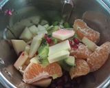 A picture of step 3 of Mixed fruits falooda drink.