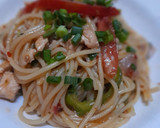 A picture of step 10 of Fajita spaghetti!🍝.