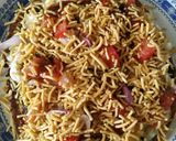 A picture of step 7 of Chilla chaat.