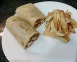 A picture of step 7 of Roti wrap.