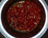 A picture of step 3 of Minced meat served with rice.