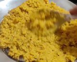 A picture of step 3 of Kathiyavadi Dhokli nu Shak (no onion-garlic).
