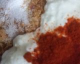 A picture of step 4 of Ghawan with Peanut Chutney.