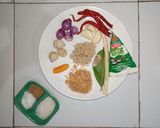 Foto langkah ke 2 dari resep Sayur Daun Singkong Kuah Santan Udang Rebon.
