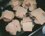 A picture of step 4 of Chicken cheese smashed potatoes.