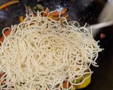 A picture of step 7 of Brown Spaghetti.