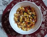A picture of step 4 of Sweet Corn with Paneer.