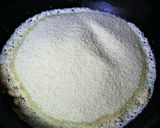 A picture of step 2 of Rava /suji laddu.