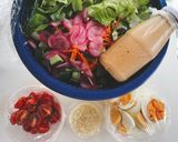 รูปขั้นตอนการทำที่ 1 ของ สลัดผักน้ำสลัดกิมจิมายองเนส🥗🍋🥬มะเขือเทศย่าง🍅