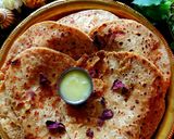 A picture of step 4 of Coconut and dry fruit puran poli.