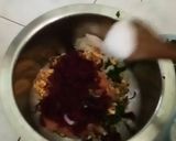 A picture of step 9 of Beetroot Mix Salad Chapati Tacos.