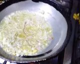 A picture of step 1 of Masoor polao.