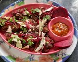 A picture of step 4 of Beetroot cabbage Chinese pakoda innovative recipe.