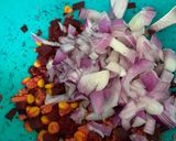A picture of step 4 of Beetroot panner sandwich.