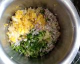 A picture of step 2 of Corn kabab With brown bread.