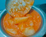 A picture of step 3 of Cassava curry.