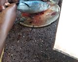 A picture of step 1 of Deep-fried tuna.