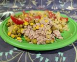 Foto del paso 4 de la receta: Quinoa con guisantes y maíz (lata saludable)