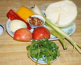 A picture of step 2 of Cabbage salad with apples and pecan nuts.