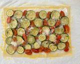 A picture of step 6 of Tomato and Zucchini Galette (Tart).