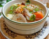 Foto langkah ke 4 dari resep Sop Bakso Tetelan.