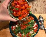 Ceviche with avocado, cherry tomatoes and spring onions recipe step 4 photo