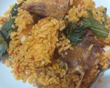 A picture of step 6 of Native palm oil jollof rice with a twist.