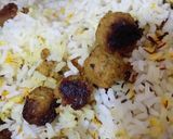 عکس مرحله 4 از دستور گوشت لا پلو با سیب زمینی سرخ کرده