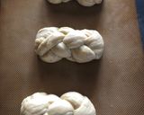 A picture of step 8 of Greek Tsoureki (sweet Easter bread).