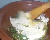 A picture of step 6 of Brinjal Curry in white gravy.
