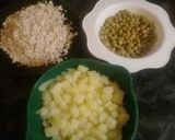 Foto del paso 1 de la receta: Papas con pollo, arvejas y mayonesa