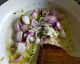 A picture of step 1 of Paneer Jalfrezi.