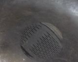 A picture of step 2 of Guggillu or Chana Sundal.