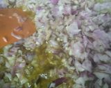 A picture of step 3 of Veg Schezwan Fried Rice.