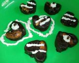 A picture of step 5 of Chocolate dryfruit hearts.