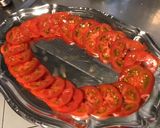 Une image de l'étape 3 de Salade de tomates roses à la mozzarella di buffala, persil et crème de balsamique.