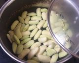 A picture of step 2 of Shiro-an paste (White sweet bean paste).