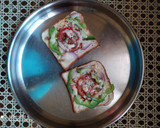 பிரட் பிட்ஸா வித் வடு மாங்காய்(bread pizza recipe in tamil) ரெசிபி ஸ்டேப் 6 புகைப்படம்