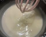 A picture of step 3 of Mouhalabiyeh - Middle eastern milk pudding with cardamom and saffron (can be vegan).