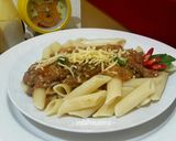 Foto langkah ke 8 dari resep Spaghetti Spinach Alfredo (Light Version).