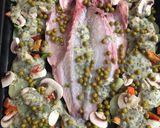 Foto del paso 2 de la receta: Lubina al horno con salsa verde y Mejillones