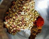 A picture of step 1 of Masala Peanuts.