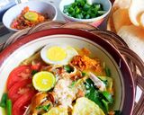 Foto langkah ke 9 dari resep Soto Lamongan tabur serbuk koya.