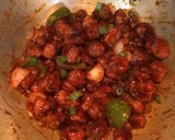 A picture of step 7 of Soya Chilli.