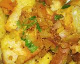 A picture of step 8 of Bread poha recipe (bread upma).