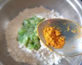 A picture of step 3 of Maharashtrian Pithala.