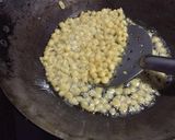 A picture of step 1 of Boondi Firni Kalakand Cake.